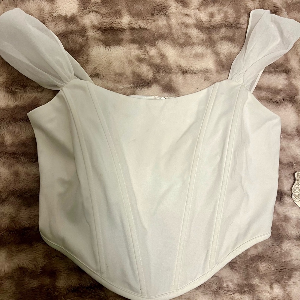 Altar'd State Corset Crop Top Bustier Size Small